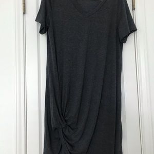 Locryz T-shirt dress, v-neck, size L